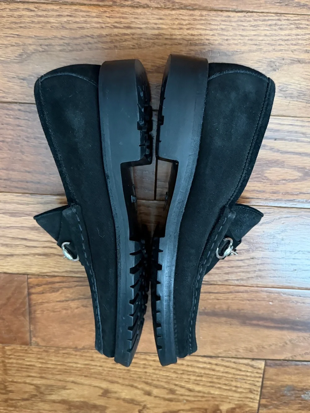 Vintage- GUCCI Horsebit Black Suede Loafers Women’s Sz 7